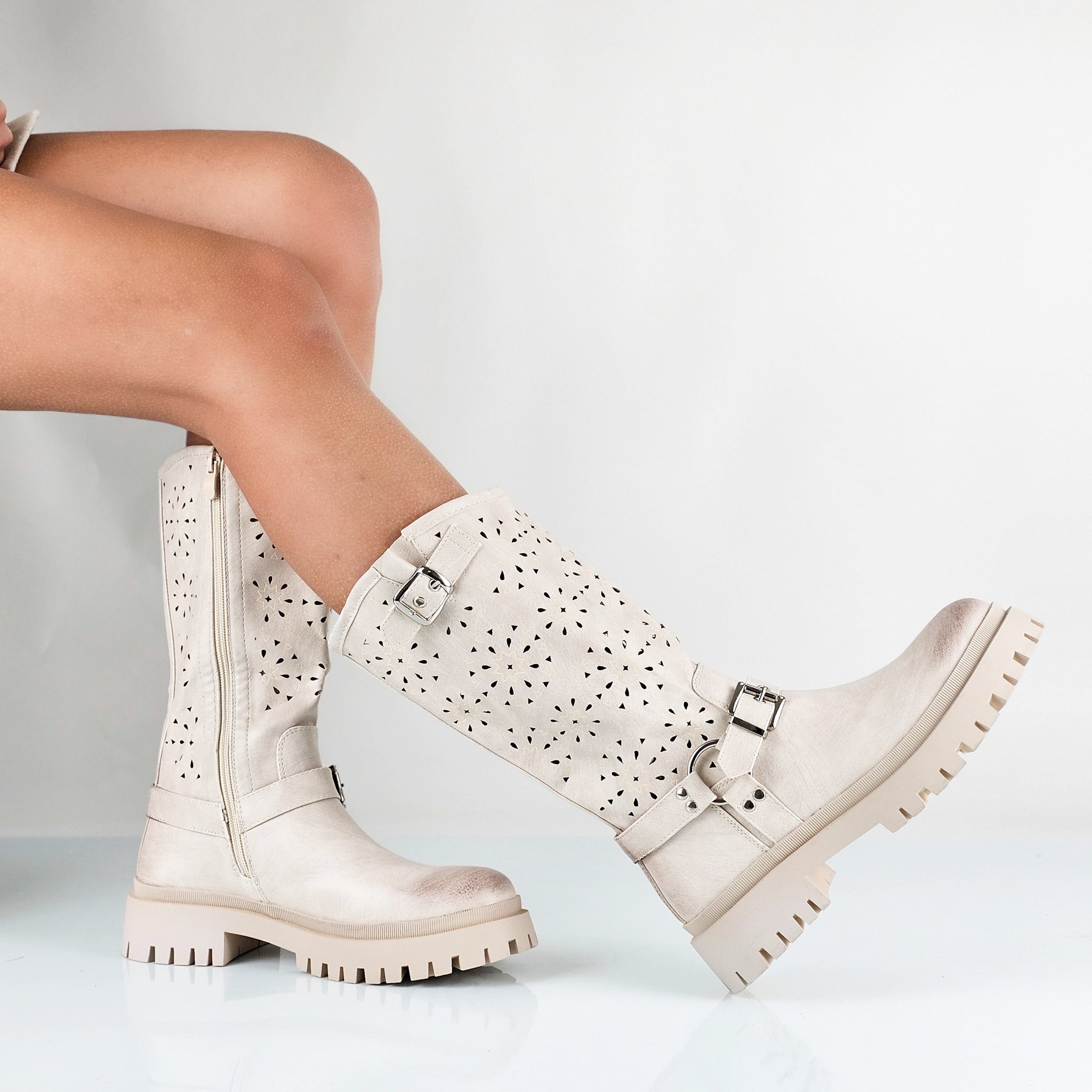 Amber - Stivali Bikers Donna