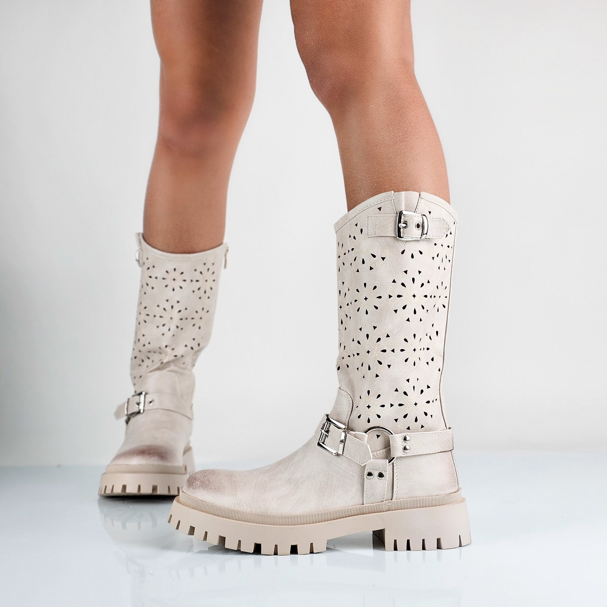 Amber - Stivali Bikers Donna