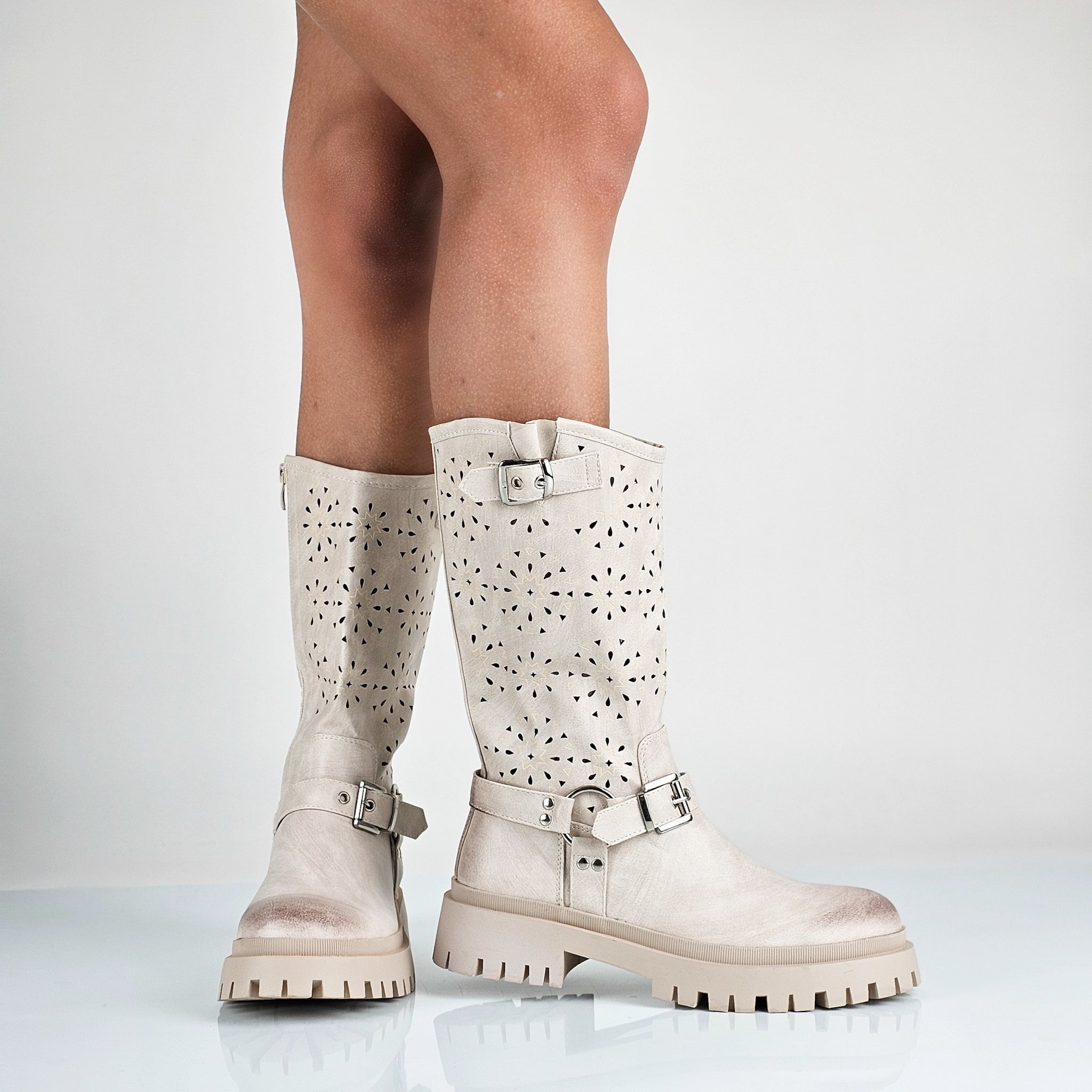 Amber - Stivali Bikers Donna