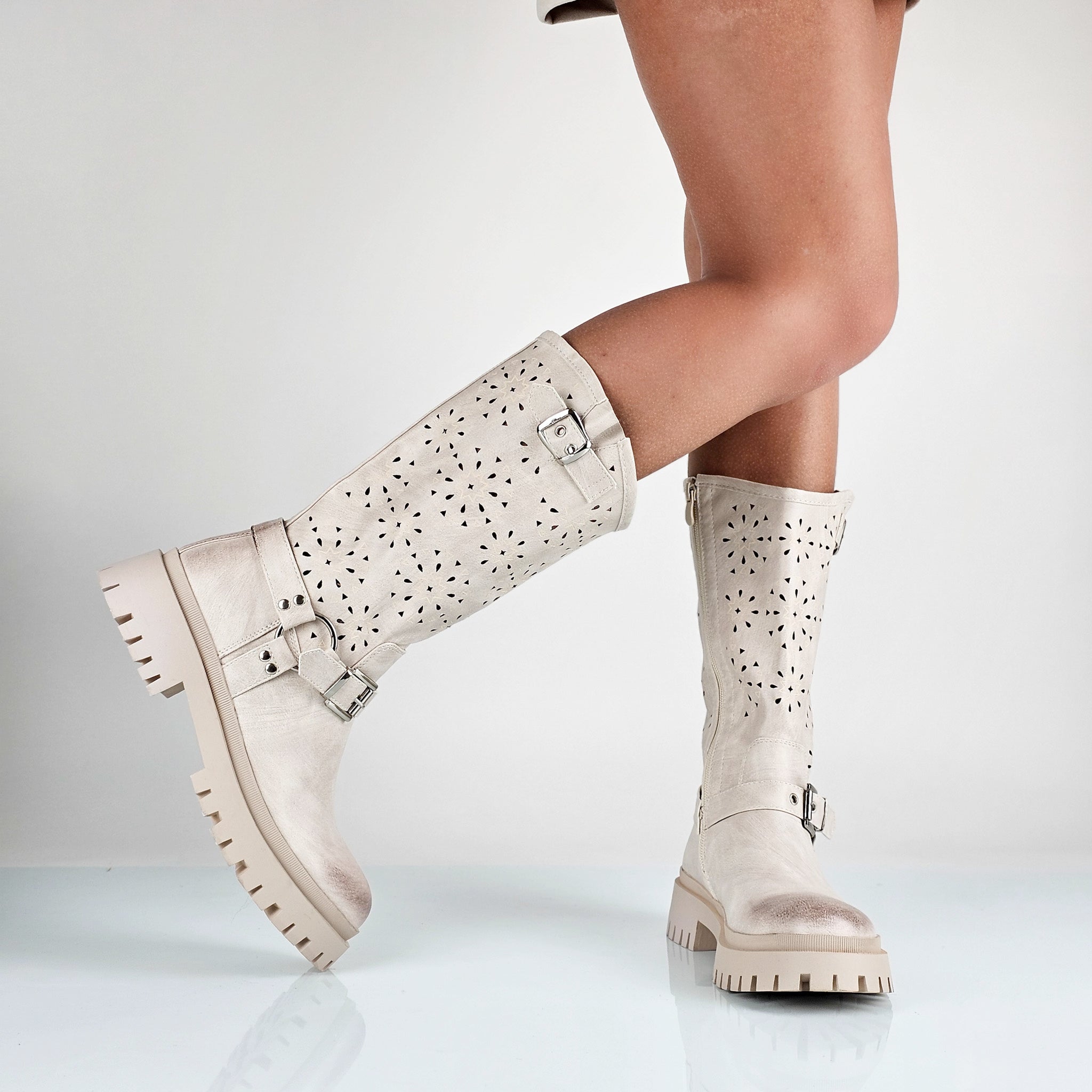 Amber - Stivali Bikers Donna