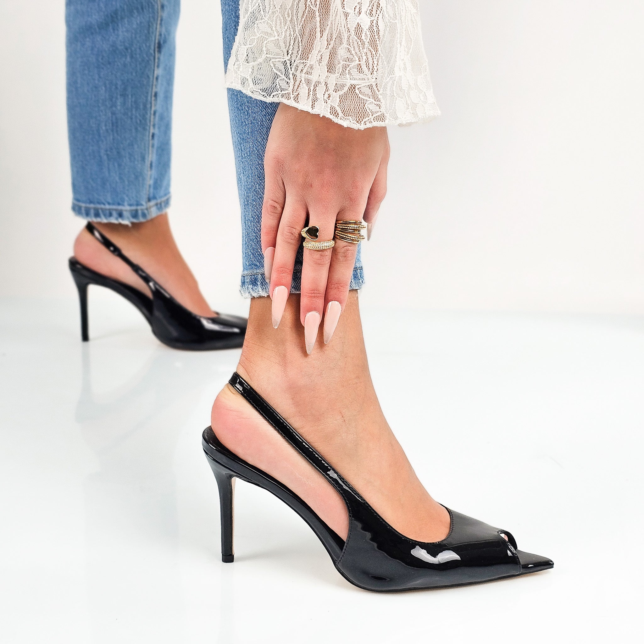 Elisabetta - Decollette Slingback Opentoe