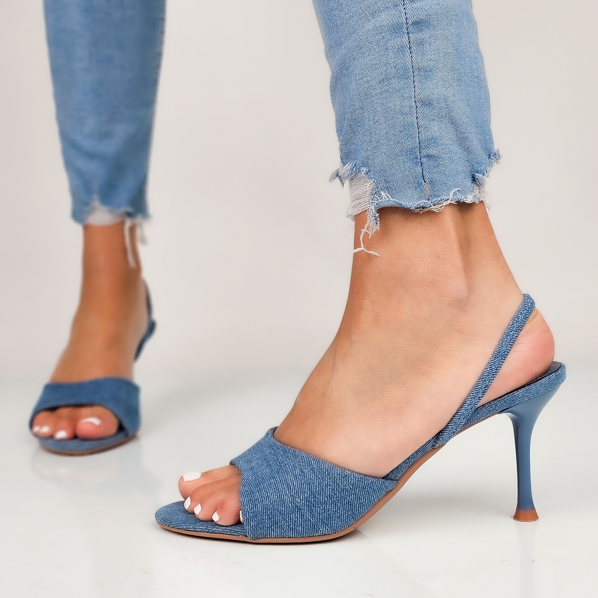 Amalia - Sandali Donna In Denim