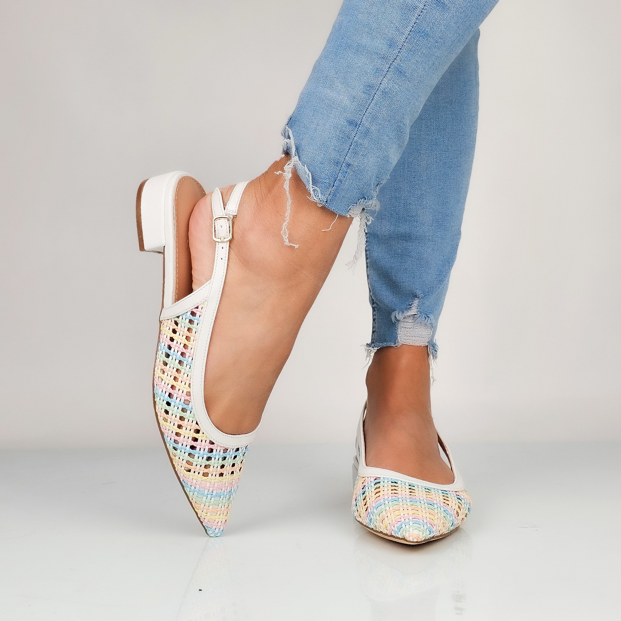 Jhanela - Ballerine Slingback Intreccio