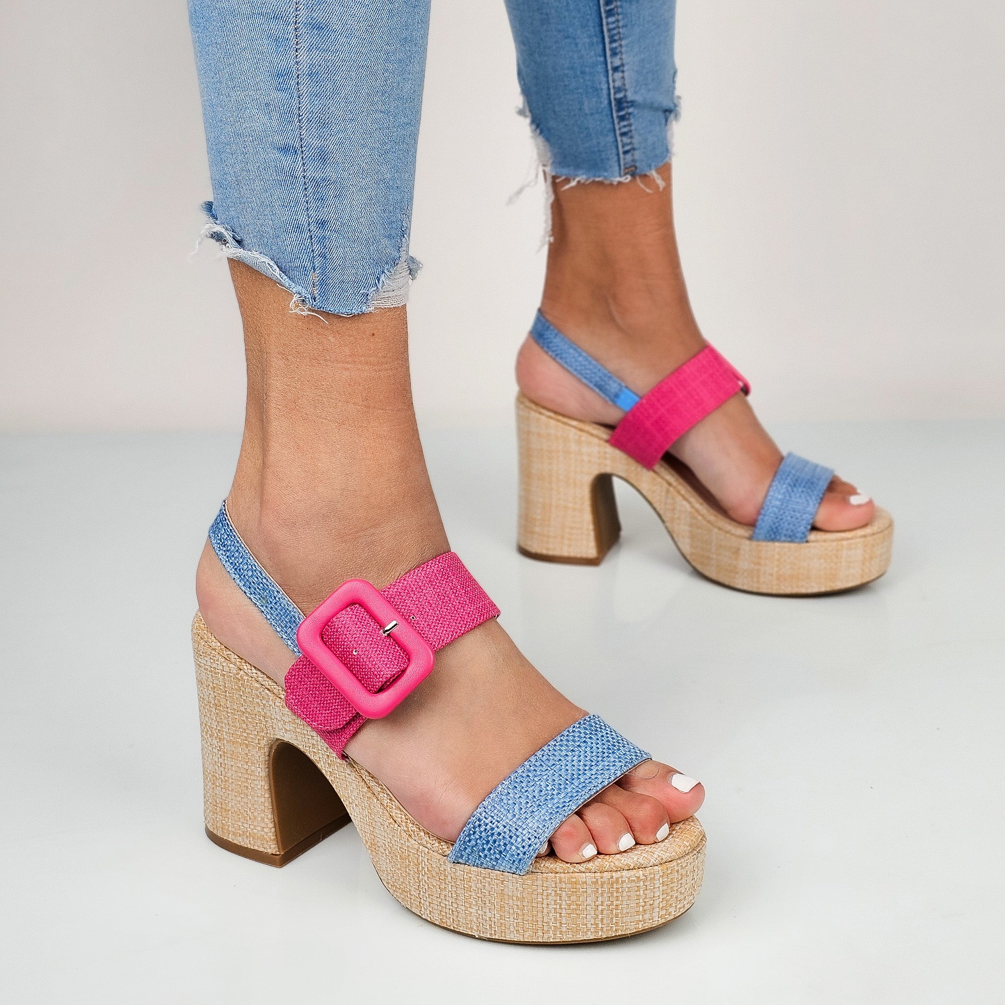 Gry - Sandali Donna Con Plateau