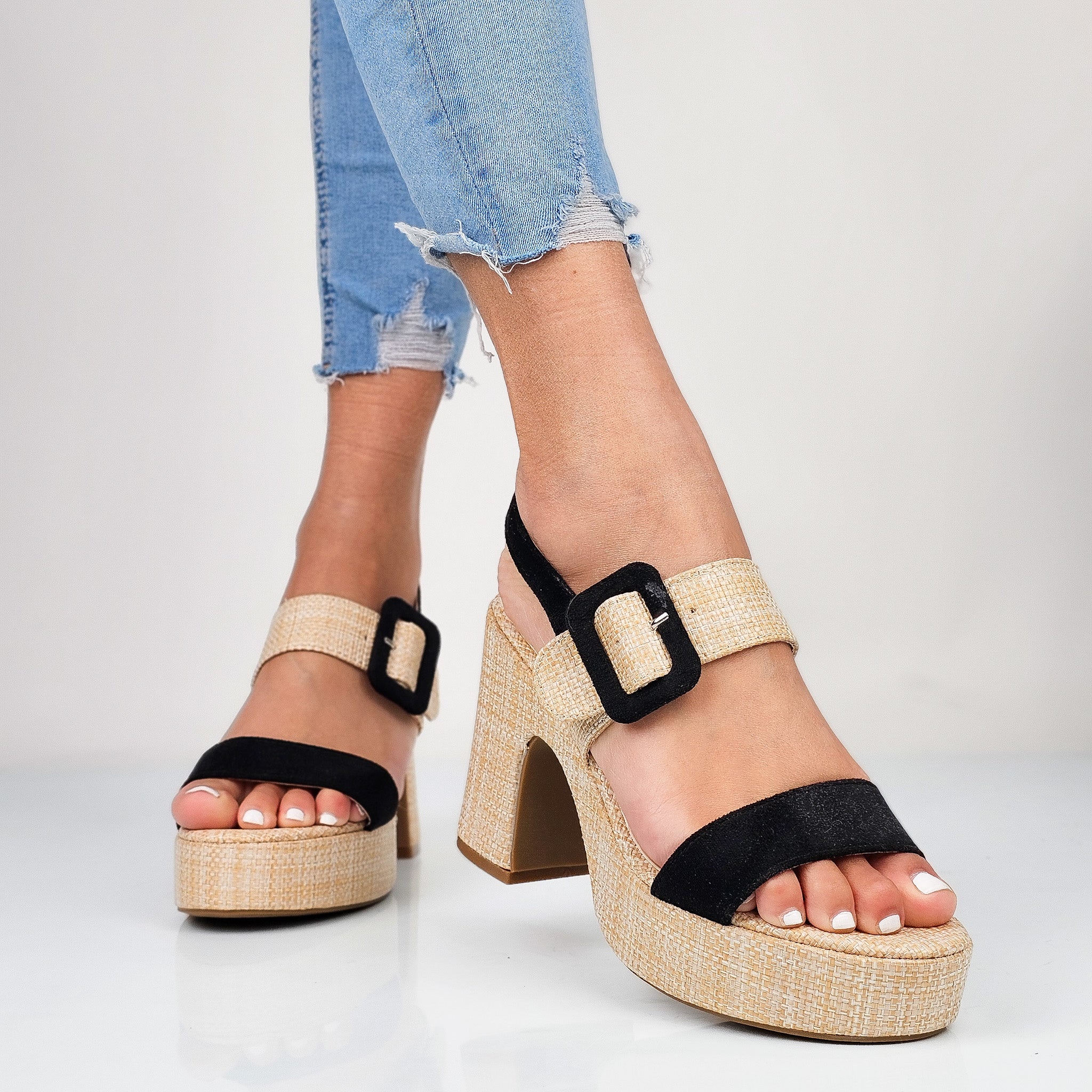 Gry - Sandali Donna Con Plateau