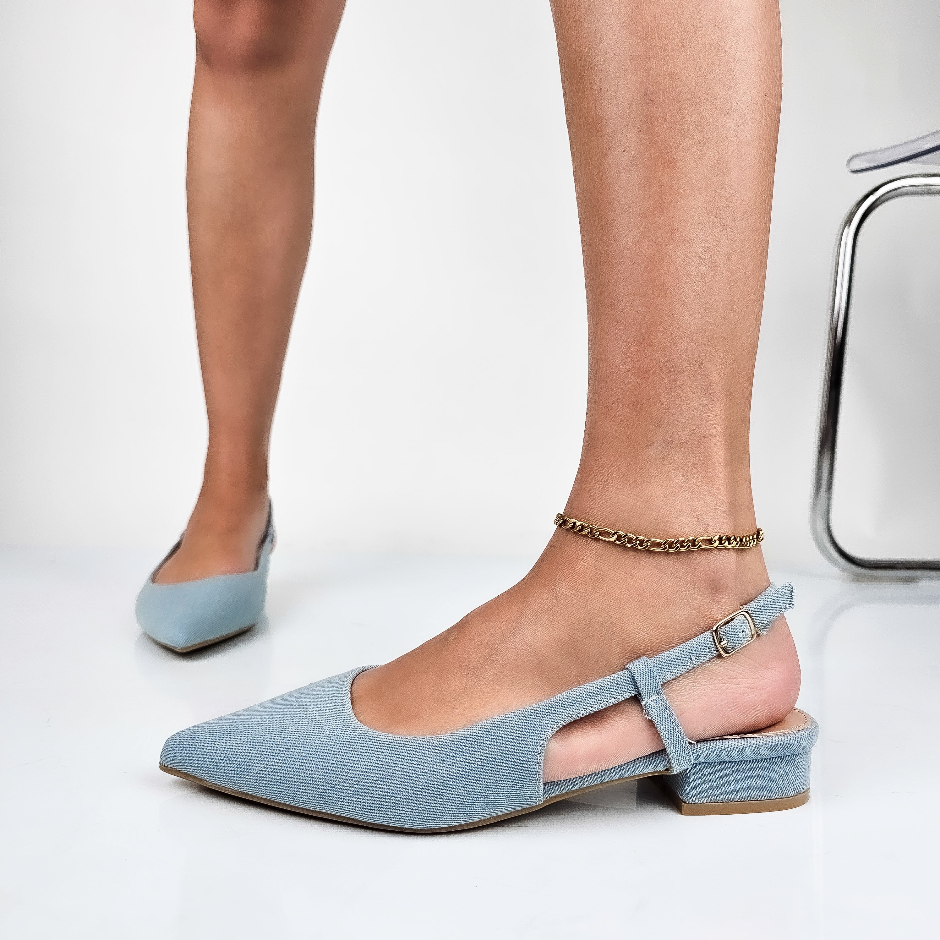 Madly - Ballerine Slingback Denim