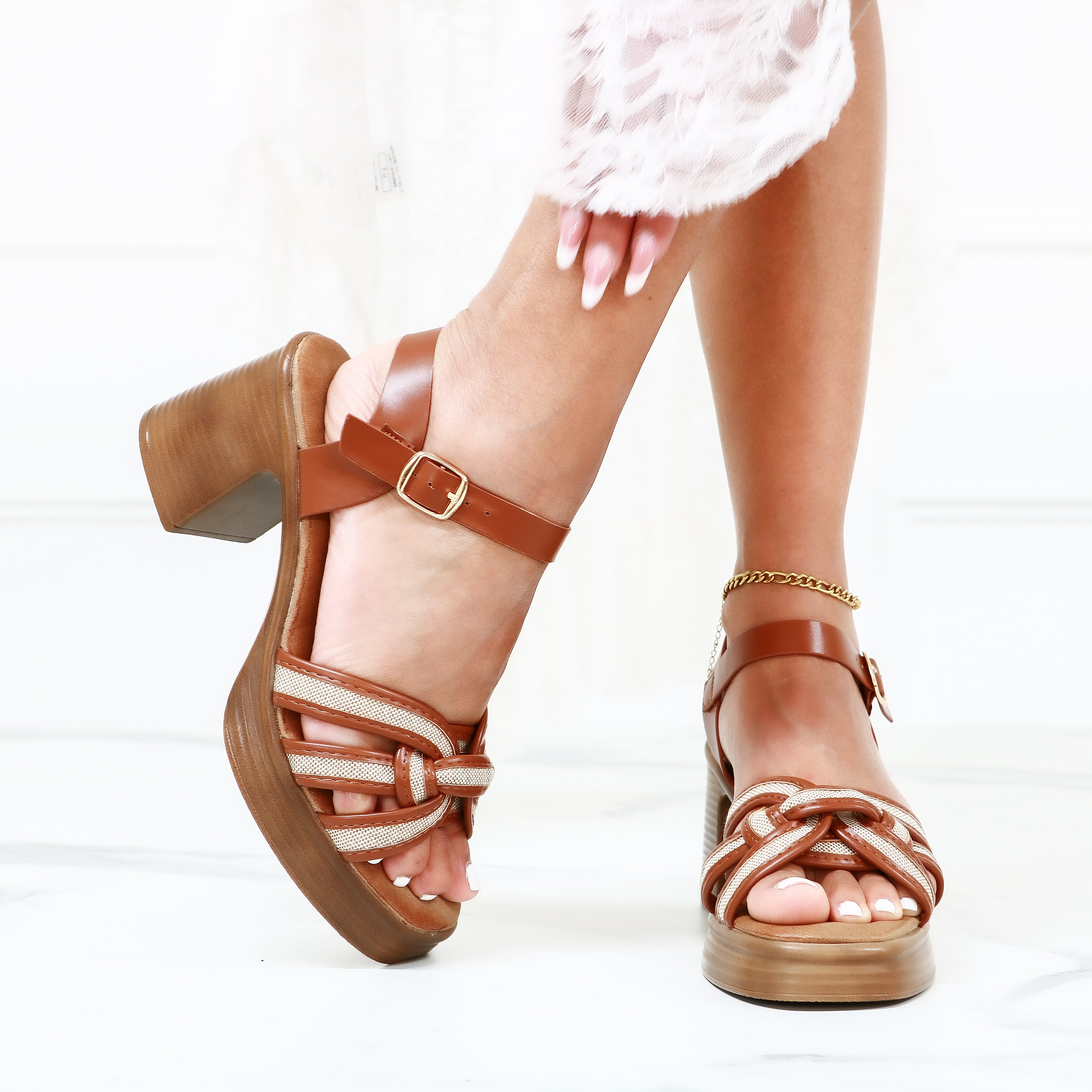 Jull - Sandali Donna Tacco Largo