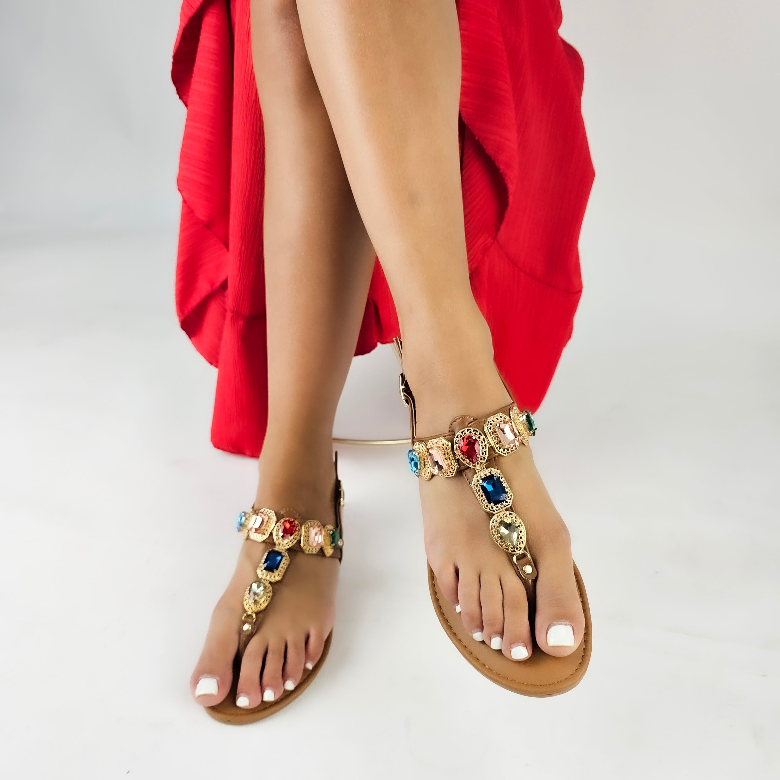 Kristal - Sandali Gioiello Bassi