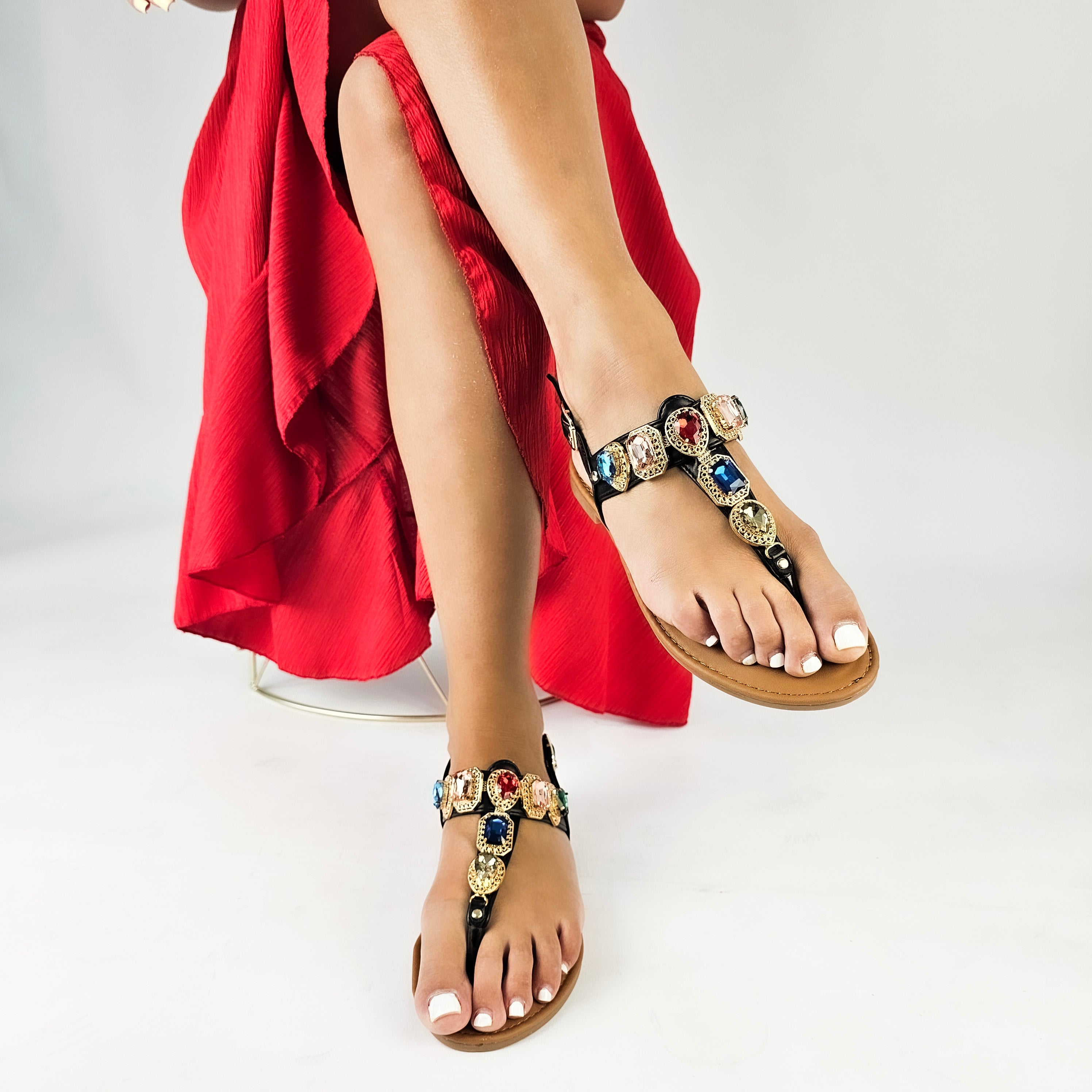 Kristal - Sandali Gioiello Bassi
