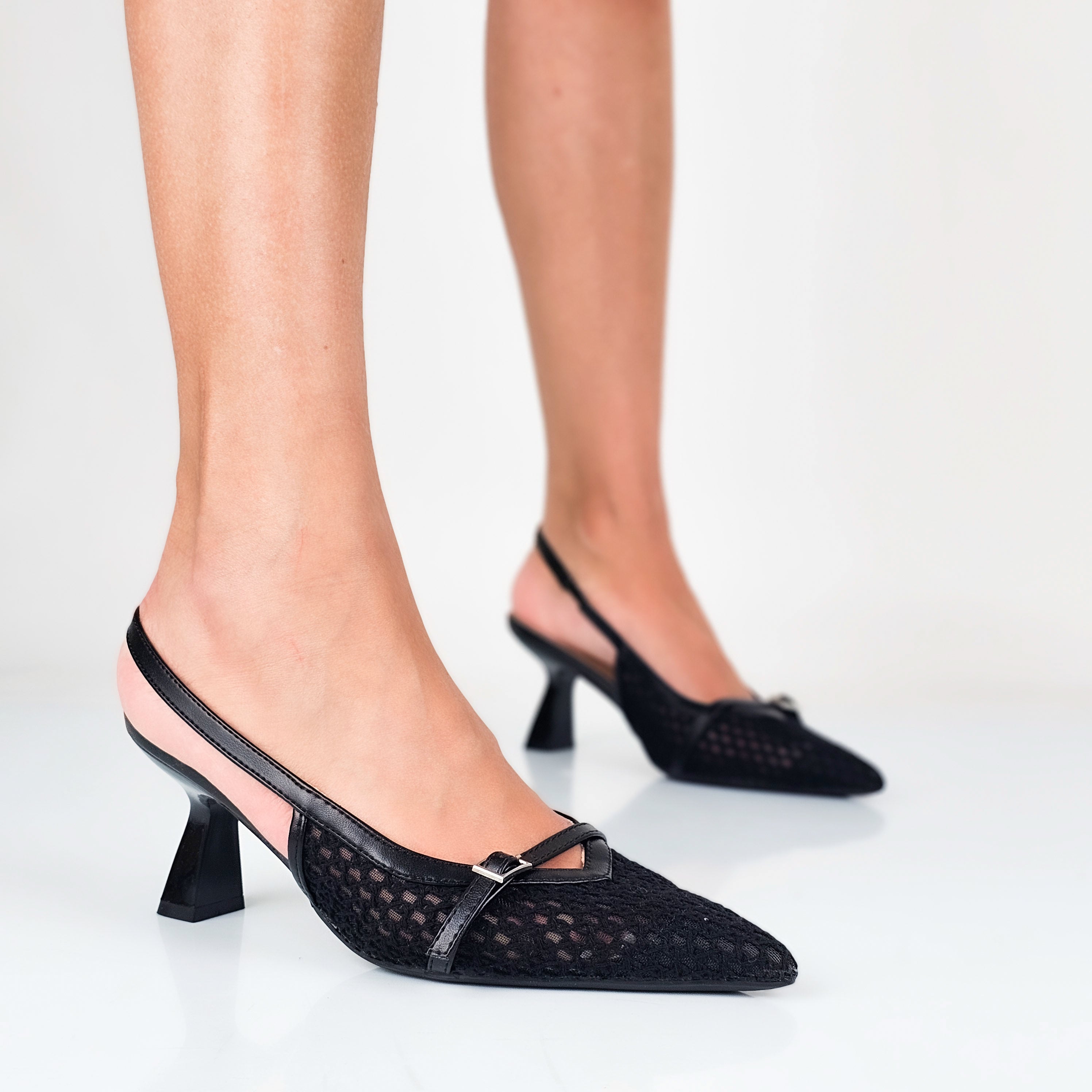 Alanis - Decollette Slingback Rete