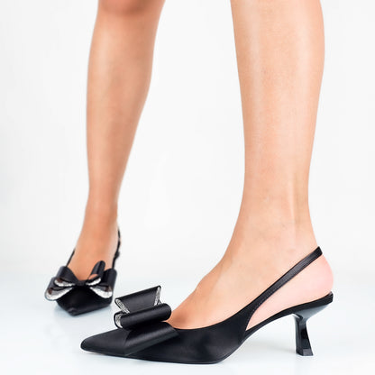 Valeria - Decollette Raso Slingback
