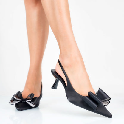 Valeria - Decollette Raso Slingback