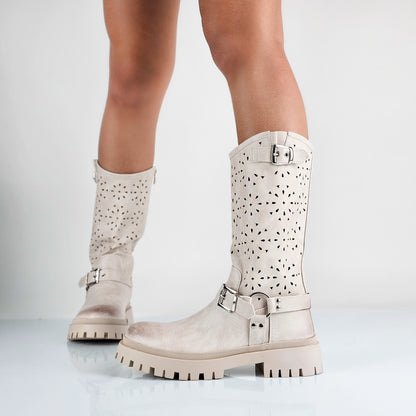 Amber - Stivali Bikers Donna