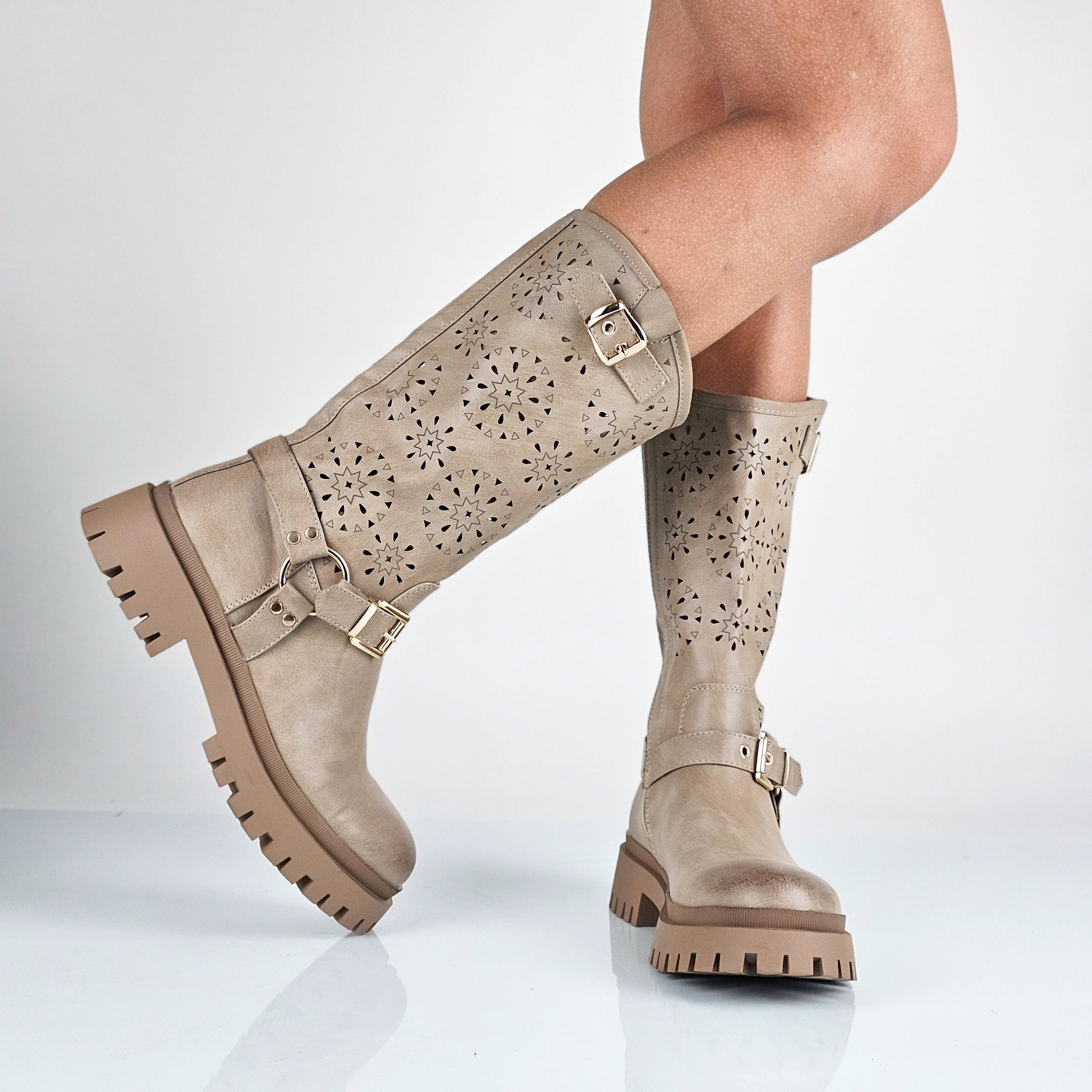 Amber - Stivali Bikers Donna
