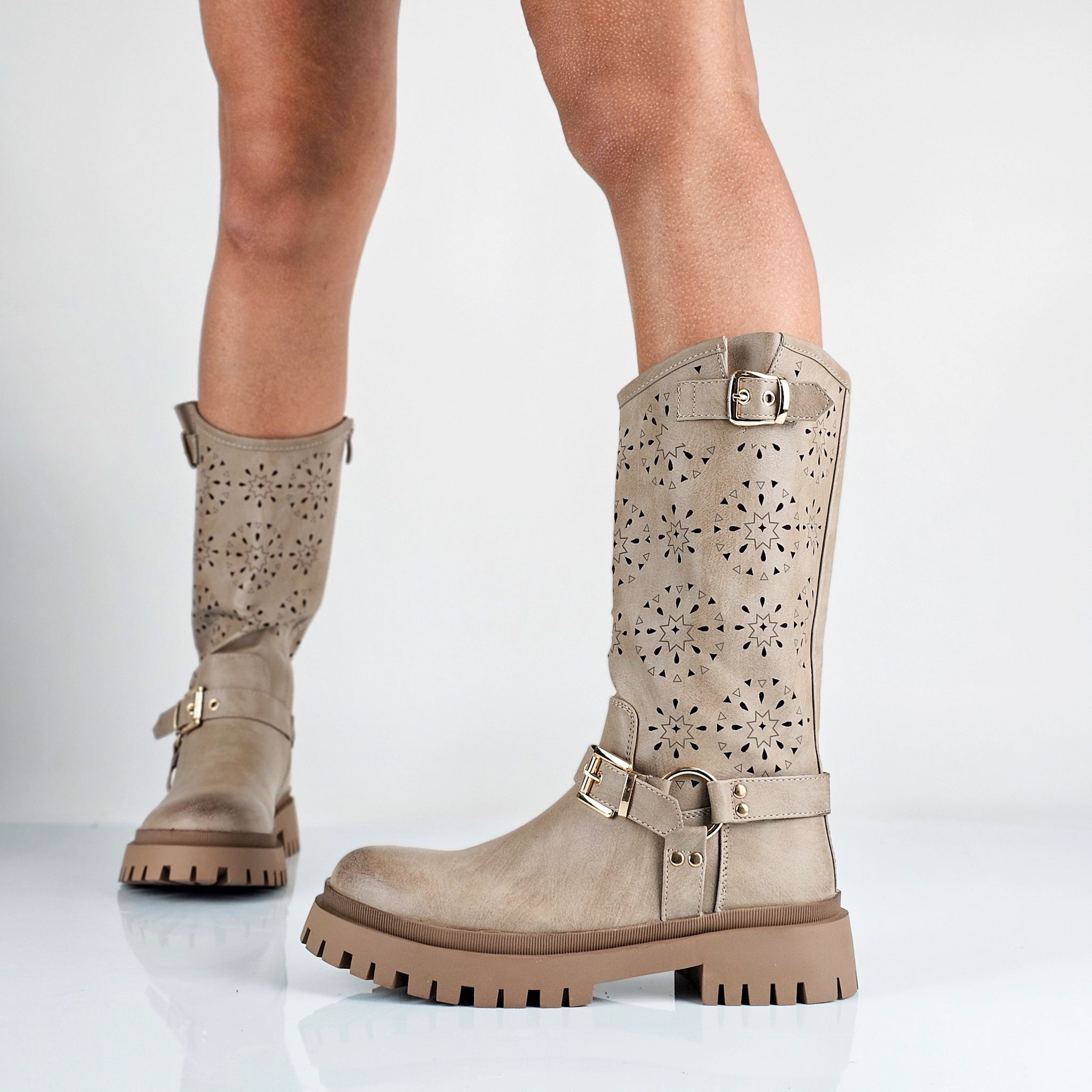 Amber - Stivali Bikers Donna