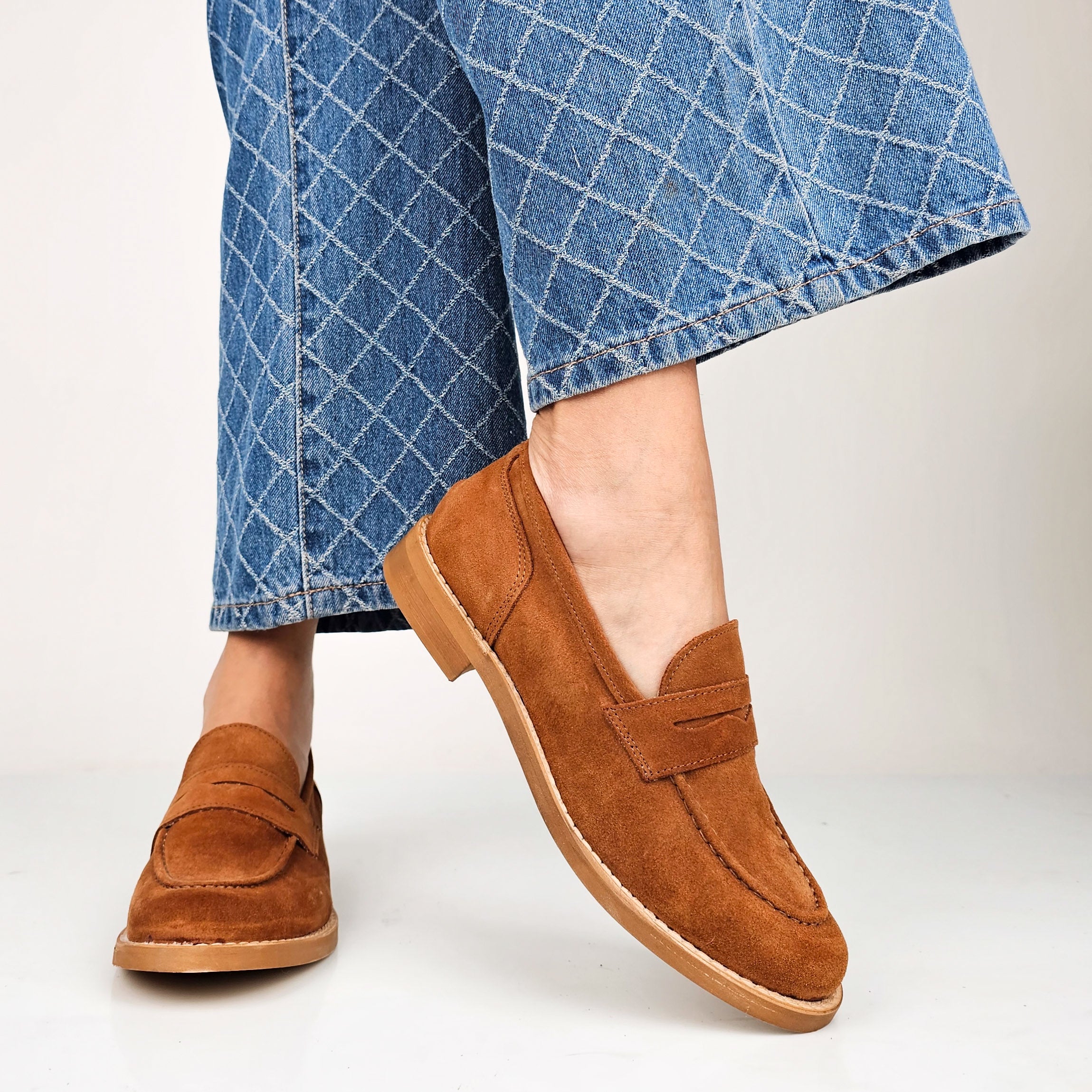 Morgane - Mocassini Donna Vera Pelle Made In Italy