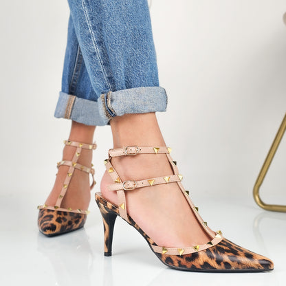 Madeline - Decollette Slingback Borchie