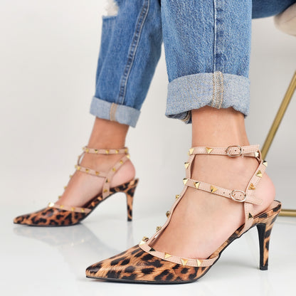 Madeline - Decollette Slingback Borchie