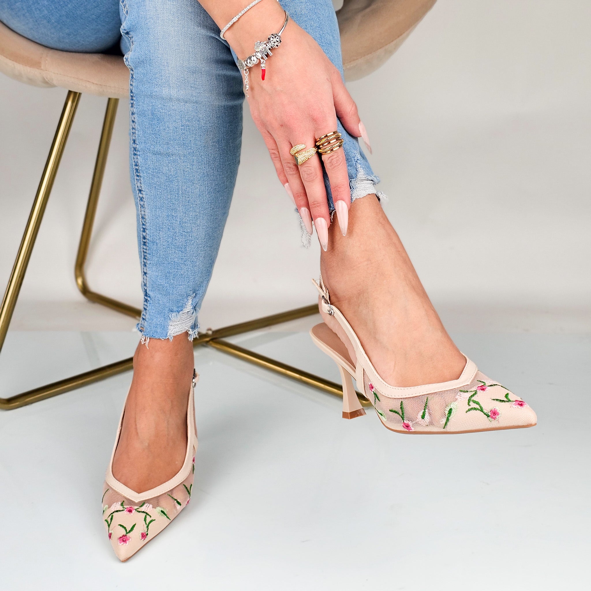 Arianna - Decollette Slingback Microrete
