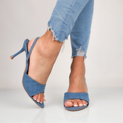 Amalia - Sandali Donna In Denim