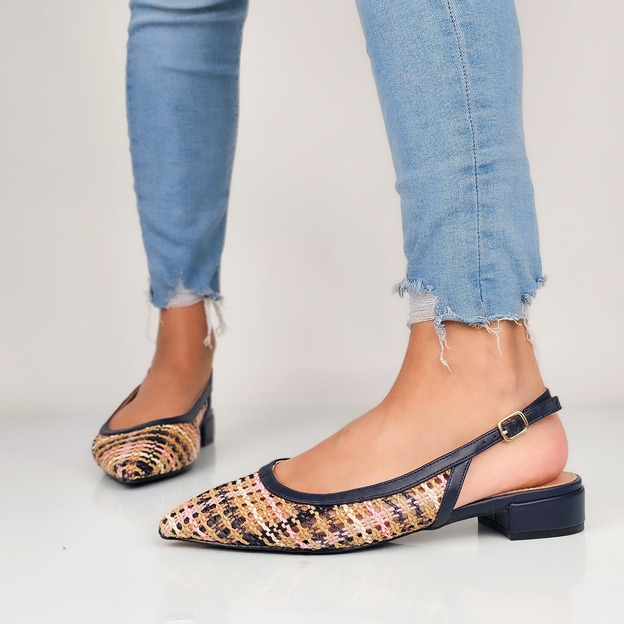 Jhanela - Ballerine Slingback Intreccio