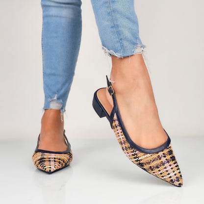 Jhanela - Ballerine Slingback Intreccio