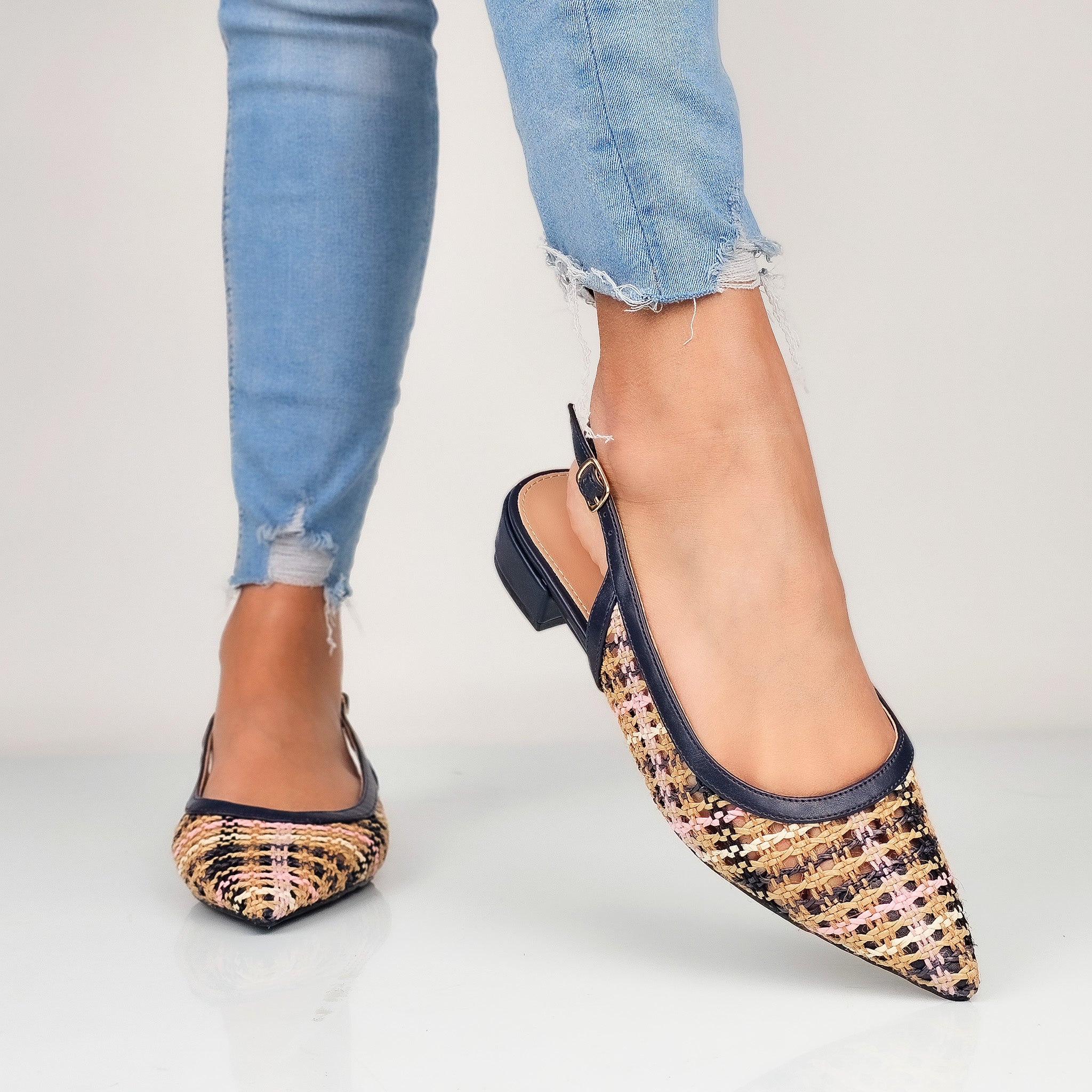 Jhanela - Ballerine Slingback Intreccio