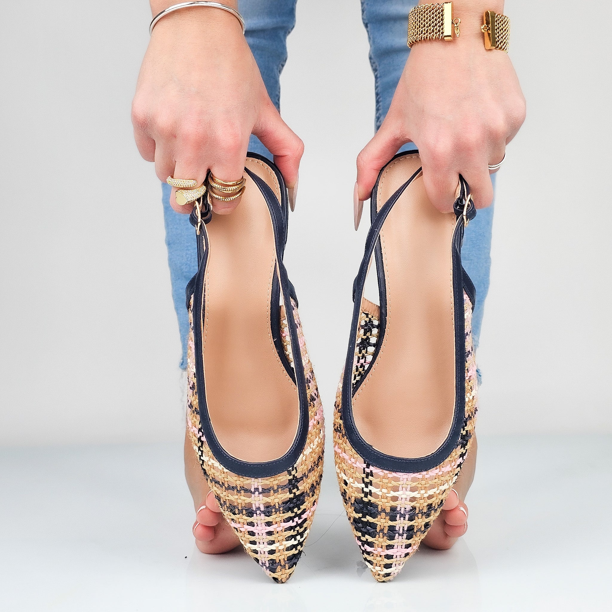 Jhanela - Ballerine Slingback Intreccio