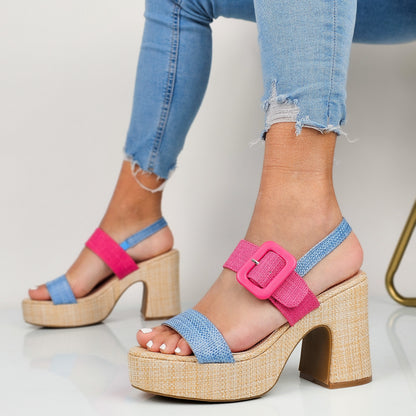Gry - Sandali Donna Con Plateau