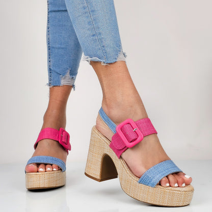 Gry - Sandali Donna Con Plateau