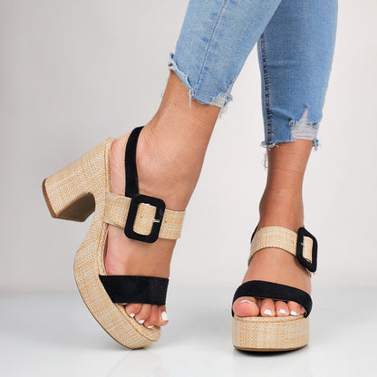 Gry - Sandali Donna Con Plateau