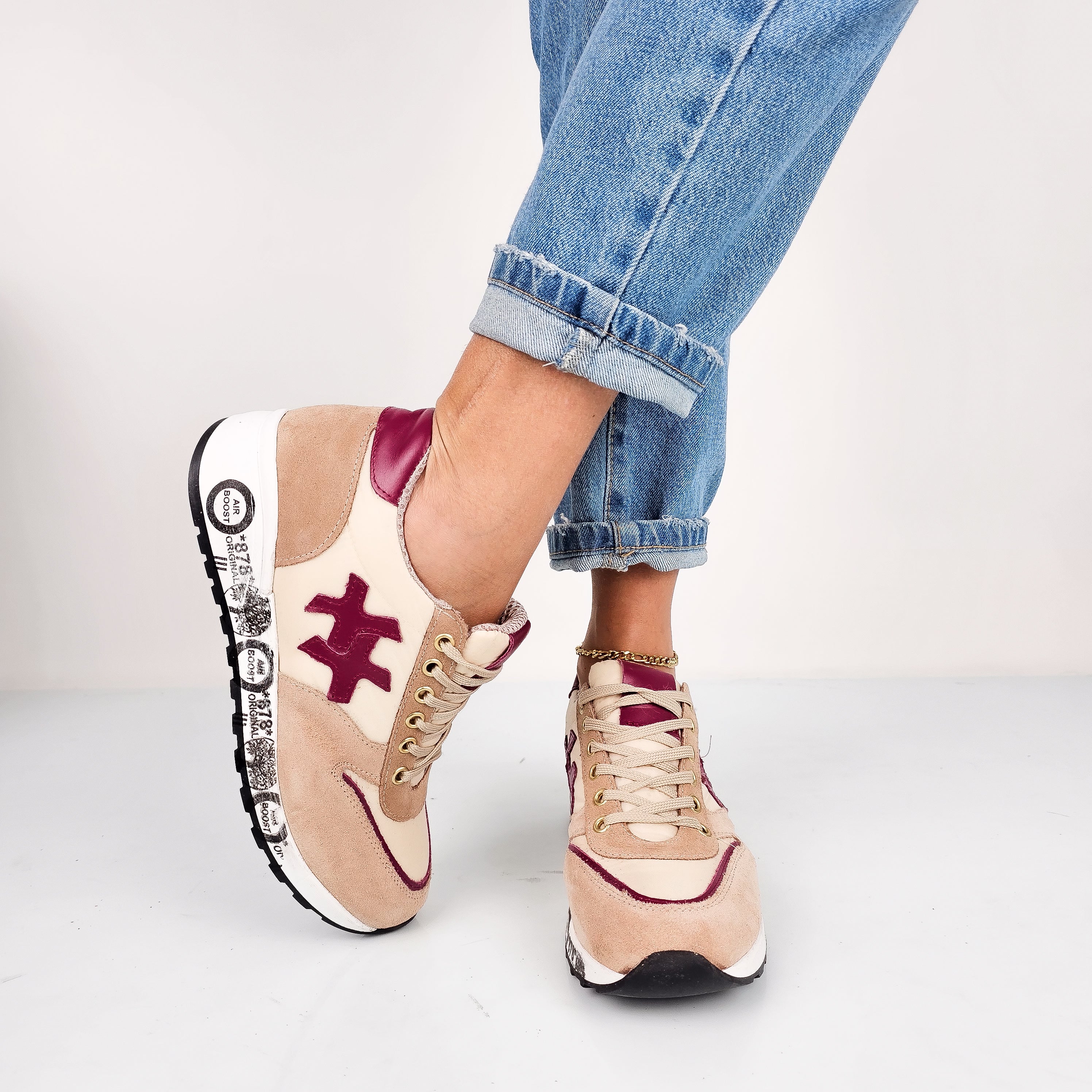 Seraphine - Sneakers Donna Vera Pelle Made In Italy