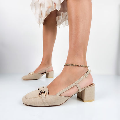 Ivy - Decollette Slingback Tacco Largo