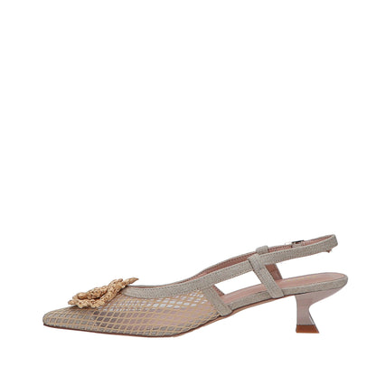 Vania - Decollette Slingback Rete