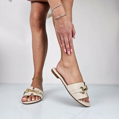 Therea - Ciabattine Donna Vera Pelle Made In Italy