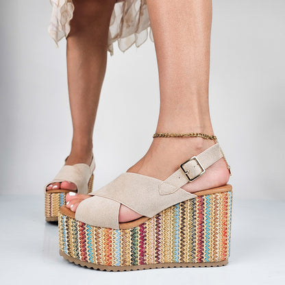 Aisa - Sandali Con Zeppa