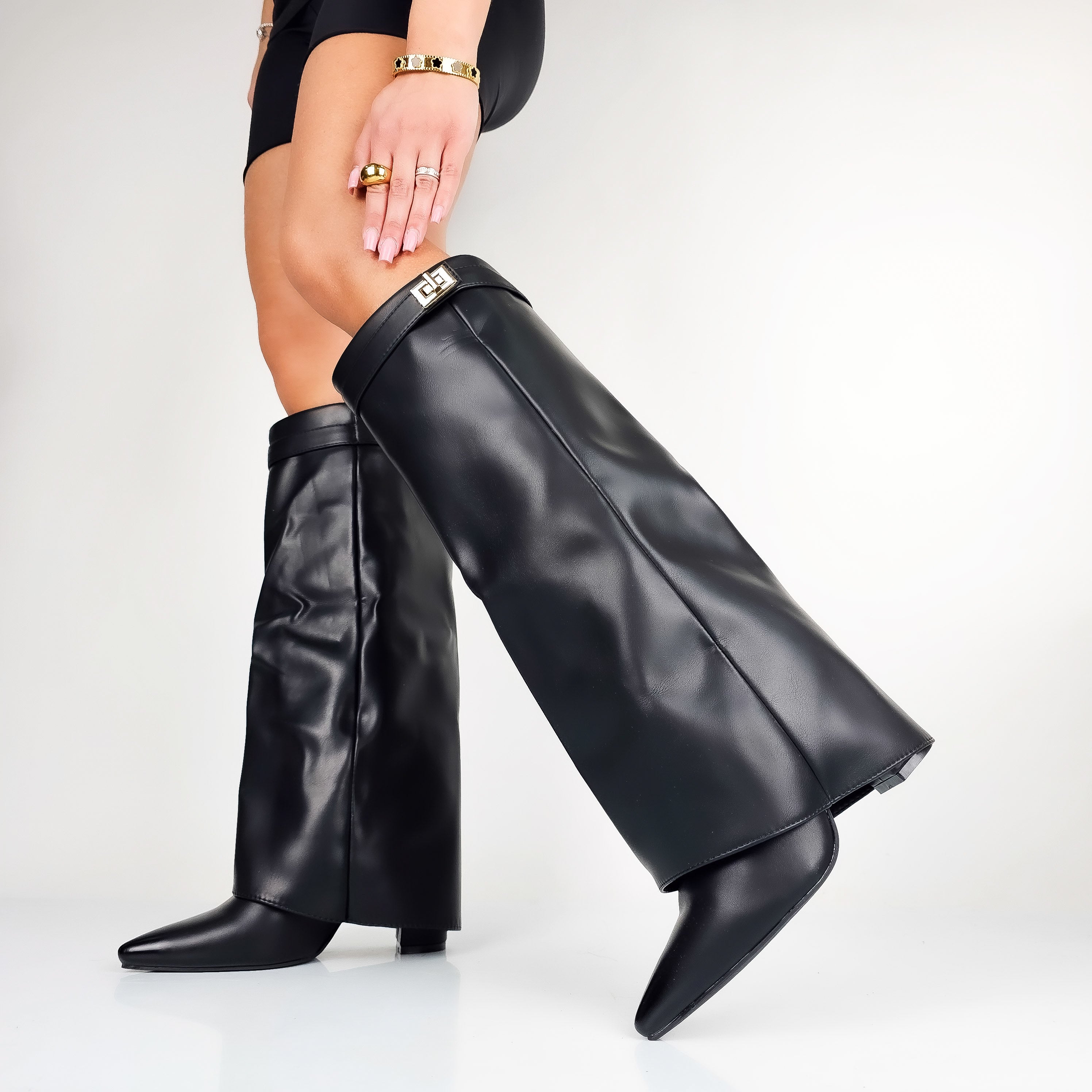 Jolanda - Stivali Donna Con Gambale Risvoltato