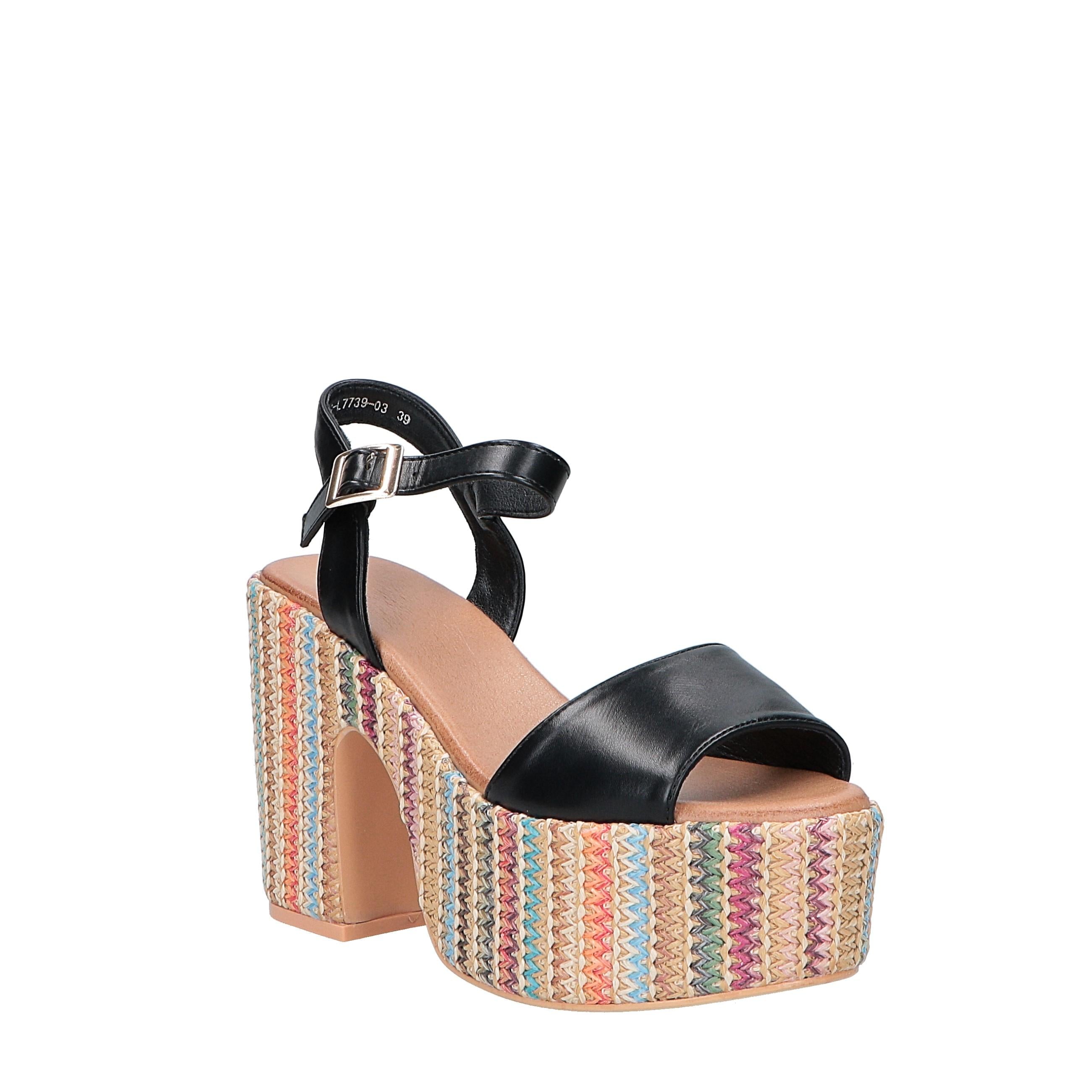 Cecy - Sandali Donna Con Plateau