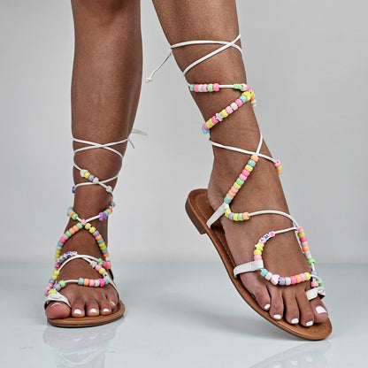 Romina - Sandali Bassi Infradito Alla Schiava