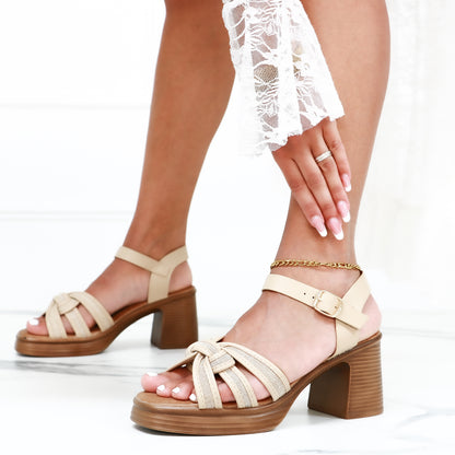 Jull - Sandali Donna Tacco Largo