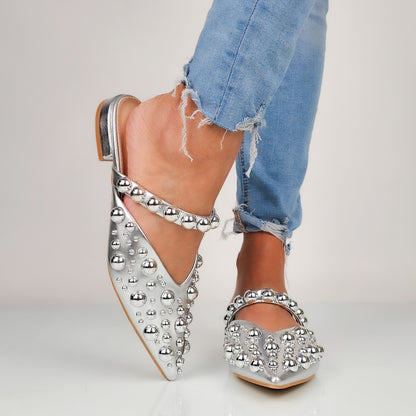 Marcelline - Ballerina Sabot Con Borchie