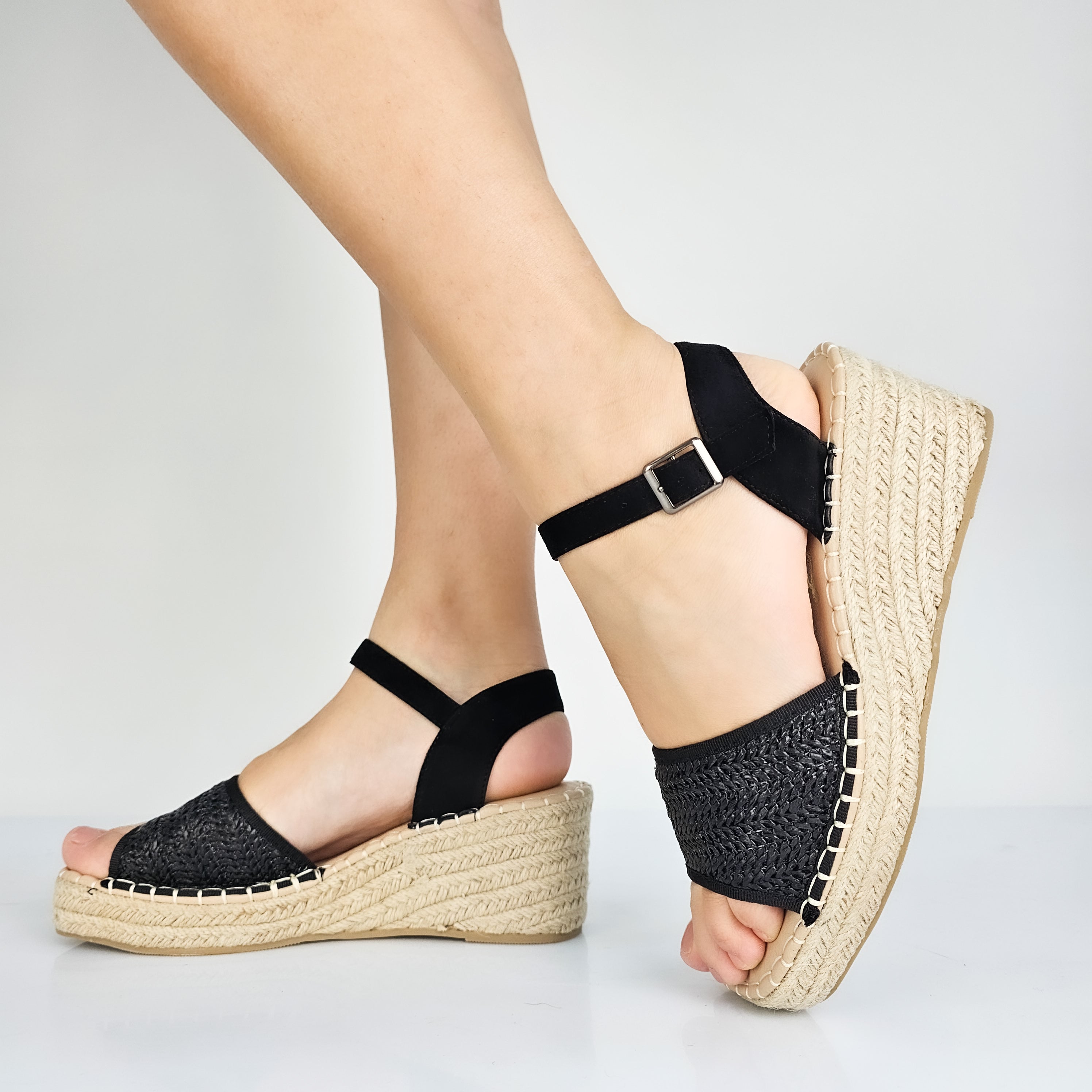 Graciela - Sandali Donna Zeppa In Corda